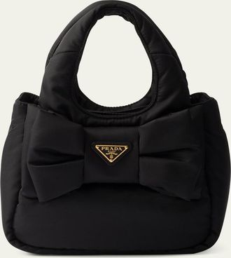 Prada Bow Re-Nylon Top-Handle Bag