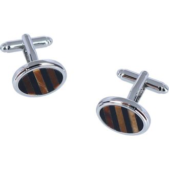 Trafalgar Store Raja the Tiger Eye Cufflinks in Silver at Nordstrom
