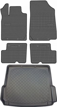 OEM Juego De Alfombrillas De Goma Para Coche Y Maletero Para Dacia Duster I Suv (2010-2013)