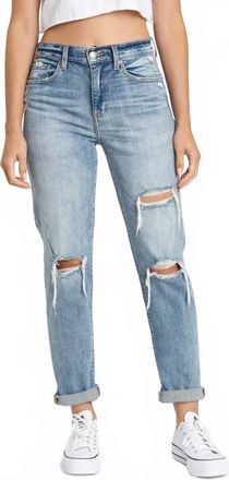 Daze Womens Loverboy Boyfriend Jeans In Blue
