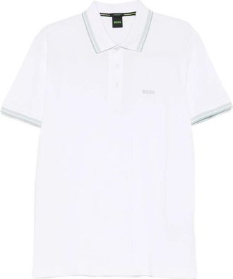 HUGO BOSS Striped-collar Polo Shirt