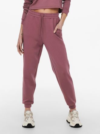 Only Play Sweathose ONLY PLAY ONPLOUNGE HW SWEAT PNT - NOOS, Damen, Gr. M, N-Gr, rose braun, Sweatware, Obermaterial: 80% Polyester, 15% Viskose, 5% Elasthan, u
