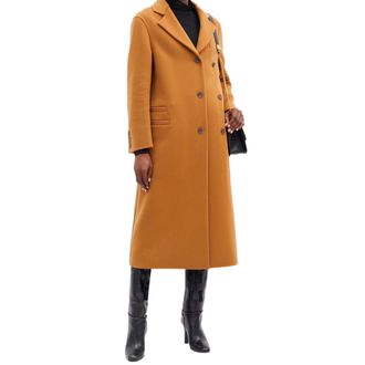 Ferragamo cashmere blend buttoned midi coat Size M
