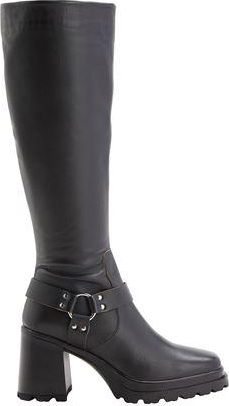 8 by YOOX LEATHER BUCKLE-DETAIL HIGH BOOT
