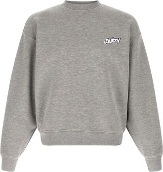 Autry Grey Logo Print Embroidery Sweatshirt