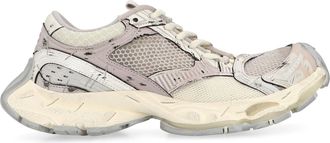 Balenciaga Womens Stapler Low-Top Sneakers Grey Polyurethane Trainers