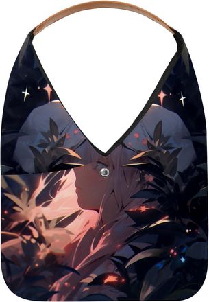 Generic Flamingo Girl Reusable Lightweight Grocery Bags - Foldable Into Compact Pouch, Washable & Sturdy, Multipurpose for Shopping and Travel