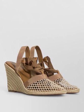 Christian Louboutin toleda pointed espadrille wedge sandals