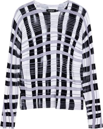 Desigual Jers Noruega - Dames - Ronde hals truien - Zwart - S - Truien & Vesten