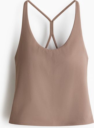 H&M SculptMove Sport-Tanktop - Beige