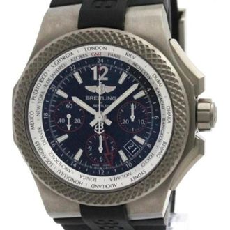 Breitling Pre-owned Bentley Eb0433 Polshorloge - Heren - Pre-owned - Zwart - Maat: ONE Size