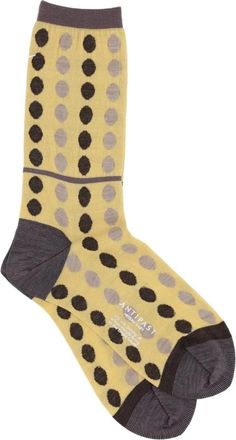 Antipast polka dot-pattern socks - Yellow
