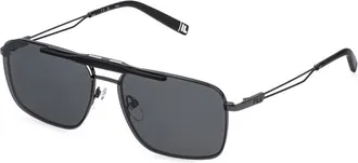 Fila UFIA98 568P Mens Sunglasses Grey Size 57