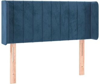 vidaXL Cabecero con led de terciopelo azul oscuro 103x16x78/88 cm Vidaxl