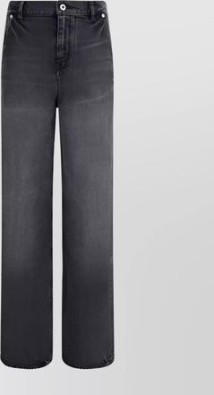 Kenzo modern straight cut denim trousers