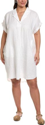 Eileen Fisher Mini Notch Collar Linen Dress