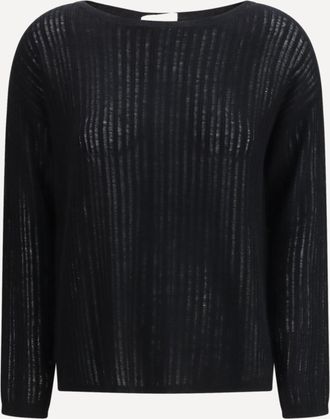 Allude Maglione girocollo rib knit Woman S