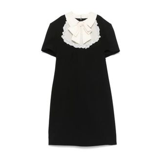 Alessandra Rich Dames, Jurken, Zwart, Maat: S Zijde