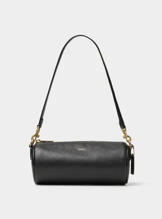 Coach Womens Small smooth leather cylinder bag