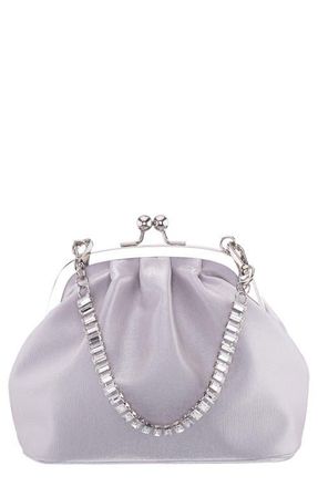 Nina Elsbeth Crystal Clutch in Silver at Nordstrom