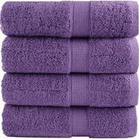 OEM Servilletas De Invitados Premium Solund, Juego De 4, Color Morado, 30 X 50 Cm, 600 G/m&sup2; - Crezuo