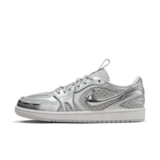 Nike Jordan Womens Air Jordan 1 Low Method of Make Shoes in Grey | HQ2186-002