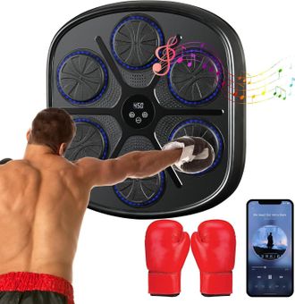 OEM M&aacute;quina De Boxeo Musical Led, Equipo De Entrenamiento Musical Con Bluetooth Y Objetivo Inteligente Electr&oacute;nico Para El Hogar, Altura De Instalaci&oacute;n Aj