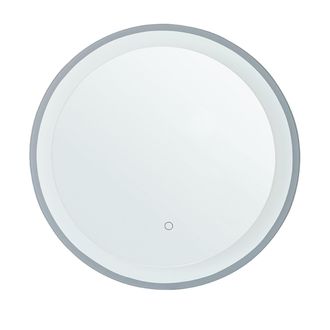 Beliani Espejo De Pared Para Ba&ntilde;o Con Led 58 Cm Sistema Anti Vaho Accesorio Decorativo Brinay