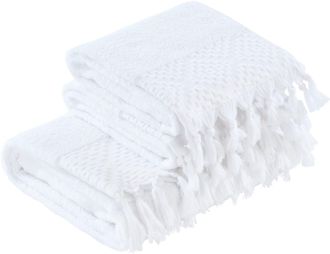 done. Handtuch Set »Provence Bohéme« Uni-Farben, Boho-Style, mit auffälliger Borte & Fransen