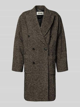 Drykorn Drykorn Mantel aus Woll-Mix Modell MATESSO in Mittelbraun, Gr&ouml;&szlig;e L