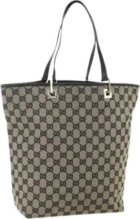 Gucci Pre-owned Tote Bags, female, Multicolor, Size: ONE SIZE Pre-owned Vintage GG Canvas Tote