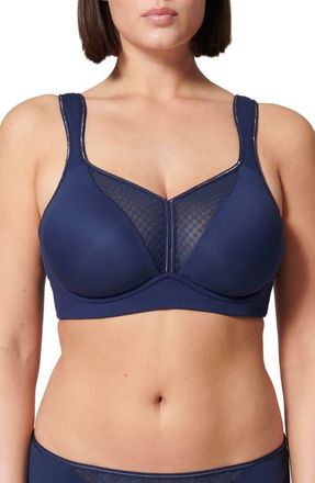 Simone P&eacute;r&egrave;le Harmony Underwire Sports Bra in Midnight at Nordstrom, Size 30D