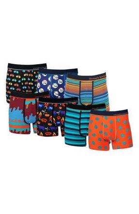 Unsimply Stitched 7-Pack Assorted Stretch Cotton Trunks in Blue Multi at Nordstrom Rack, Size Xx-Large