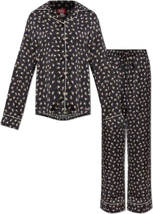 Diesel Set-Maggie-D-Core - Dames - Pyjama - Zwart - M - Tweed - Nachtkleding