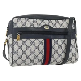 Gucci Pre-owned Cross Body Bags, female, Blue, Size: ONE SIZE Pre-owned Plastic Cross Body Bag