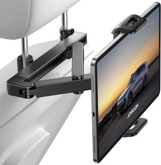 OEM Soporte Para Tableta De Coche [estructura Triangular Estabilizadora] Soporte Para Ipad Con Brazo Articulado Doble, Compatible Con Ipad/switch/tel&eacute;fono