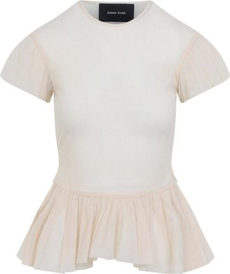 Simone Rocha Sheer Ballet Peplum Top