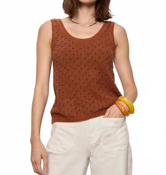Sanctuary Dune Studded Tank In Brown