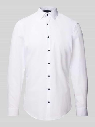 Jake*s Super Slim Fit Business-Hemd mit Knopfleiste in Weiss, Gr&ouml;&szlig;e 39/40