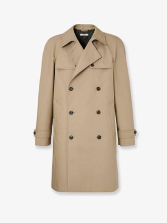 Fendi Trench doppiopetto in tessuto Mackintosh - FENDI - gender_Man