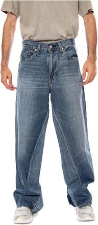 Levi's Baggy Wide Leg Rain All Day - Heren - Loose Fit Jeans - Blauw - W32 L32 - Denim - Jeans