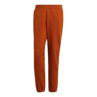 adidas Mens adidas originals Logo Solid Color Bundle Feet Sports Pants/Trousers/Joggers Orange Red H11383