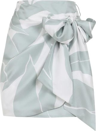 Max Mara Strano Zijden Minirok - Dames - Korte rokken - Groen - S - Rokken