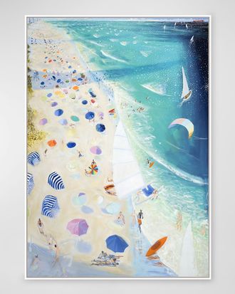 RFA Fine Art Beach Club Hand-Embellished Giclee by Joe Davis