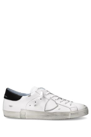 Philippe Model Paris Leather Black Trim Sneakers