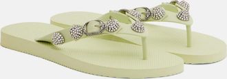 Balenciaga Cagole embellished thong sandals