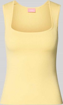 Jack & Jones Top aus Viskose-Mix mit Karree-Ausschnitt Modell POSIE in Hellgelb, Gr&ouml;&szlig;e XL