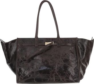 Benedetta Bruzziches Mame Weekend Tote Bag - Dames - Shoppers - Bruin - ONE Size - Leer - Tassen
