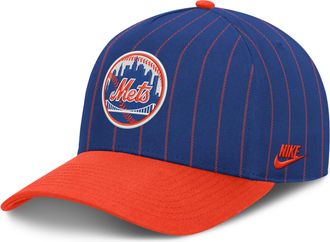 Nike New York Mets Cooperstown Rise Nike Mens MLB A-Frame Adjustable Hat in Blue | NB1D156NM89-JC9