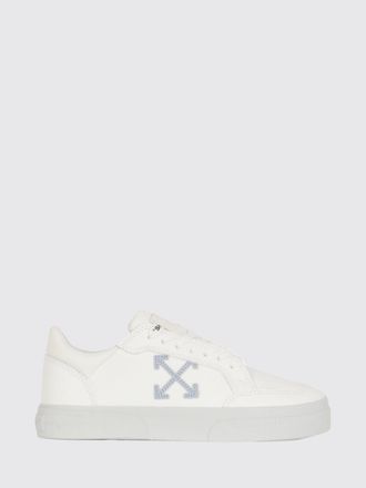 Off-white Vulcanized Low Top Leather Trainers with Side Arrow Logo
